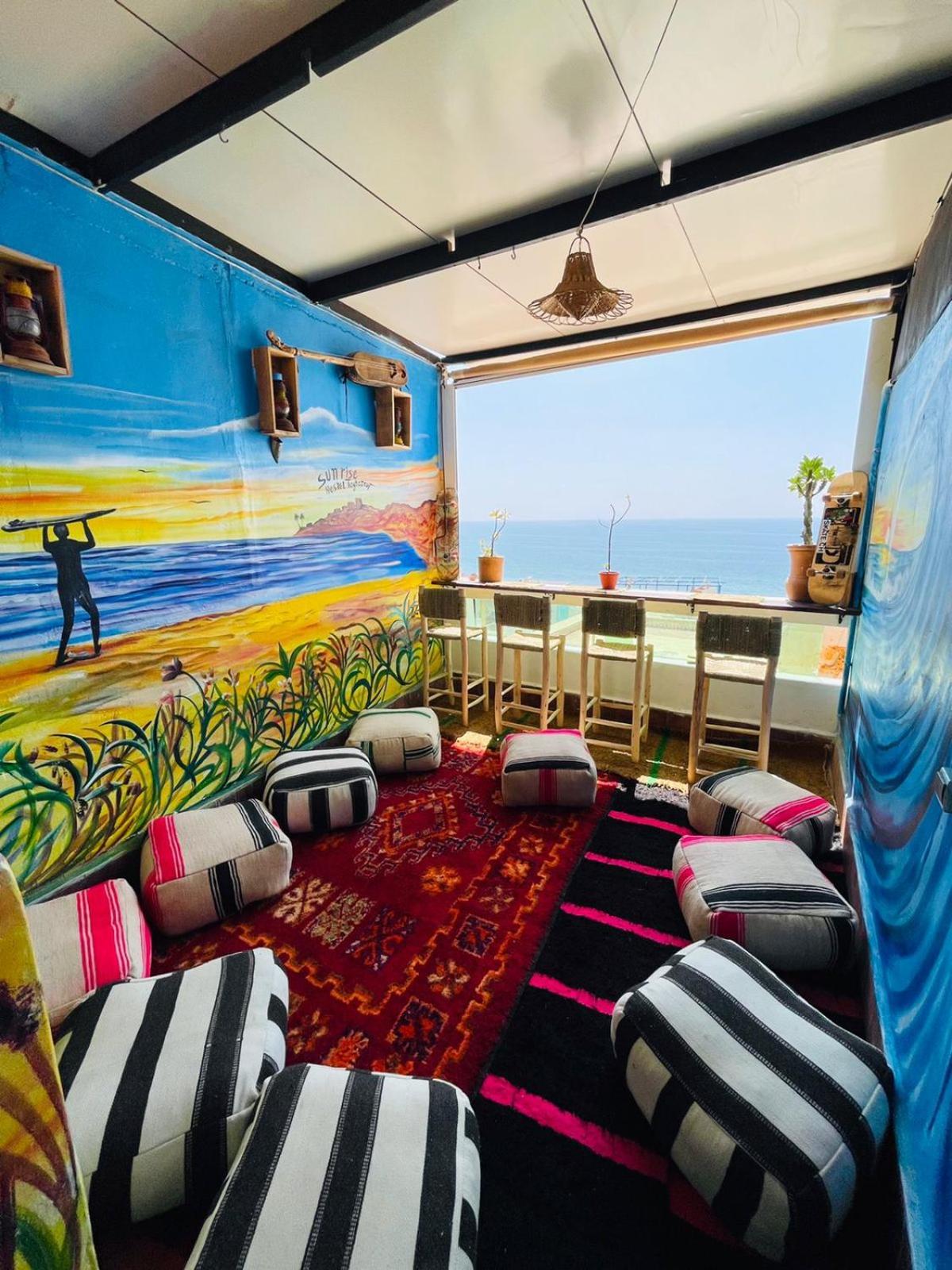 Sunrise Hostel Taghazout Bagian luar foto
